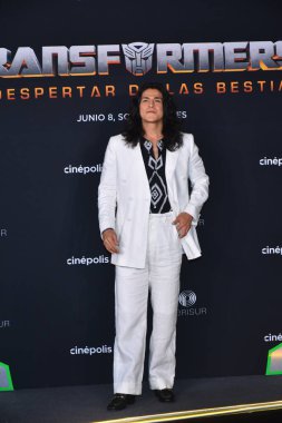 30 Mayıs 2023, Mexico City: Aktör Cristo Fernandez, Transformers 'ın kırmızı halısına katılır: Cinepolis Perisur' da Canavarların Yükselişi Film Prömiyeri, 30 Mayıs 2023, Mexico City. Fotoğraf: Carlos Tischler / Eyepix Group)