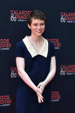 29 Mart 2023, Mexico City: Amerikalı aktris Sophia Lillis Zindanlar ve Ejderhalar için yapılan fotoğraf ve basın toplantısına katıldı: Dört Mevsim Meksika 'da Hırsızlar Arasında Onur. 29 Mart 2023 'te Mexico City' de. Fotoğraf: Carlos Tis