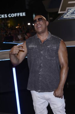 15 Mayıs 2023, Mexico City: Amerikalı aktör Vin Diesel, Cinepolis Toreo Parque Central 'daki Fast X film prömiyerine katılır. 15 Mayıs 2023 'te Mexico City' de. Fotoğraf: Carlos Tischler / Eyepix Group)
