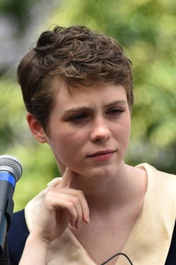 29 Mart 2023, Mexico City: Amerikalı aktris Sophia Lillis, Dört Mevsim Meksika 'da Zindanlar ve Ejderhalar: Hırsızlar Arasında Onur konferansında konuştu. 29 Mart 2023 'te Mexico City' de. Fotoğraf: Carlos Tischler