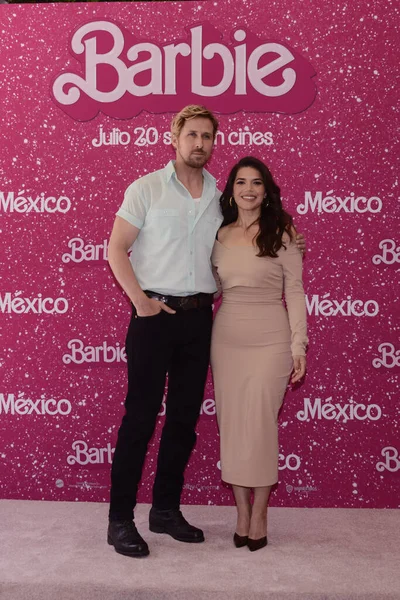 Juillet 2023 Mexico Mexique Ryan Gosling America Ferrera Posent Pour — Photo