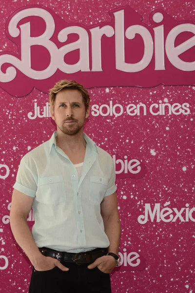 July 2023 Mexico City Mexico Ryan Gosling Poses Photos Barbie — Stock Photo, Image