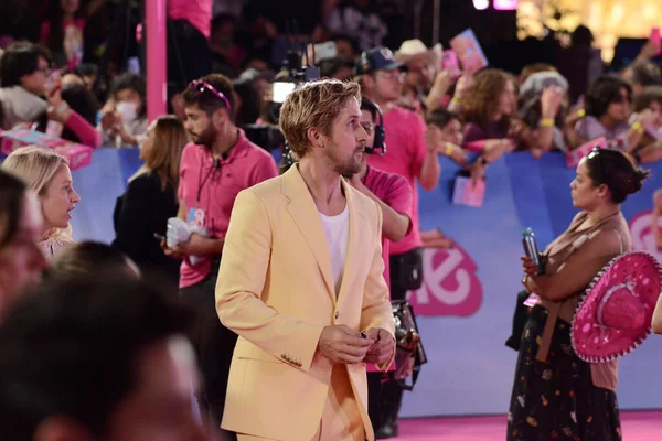 Lipca 2023 Mexico City Meksyk Aktor Ryan Gosling Uczęszcza Różowy — Zdjęcie stockowe