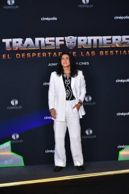 30 Mayıs 2023, Mexico City: Aktör Cristo Fernandez, Transformers 'ın kırmızı halısına katılır: Cinepolis Perisur' da Canavarların Yükselişi Film Prömiyeri, 30 Mayıs 2023, Mexico City. Fotoğraf: Carlos Tischler / Eyepix Group)