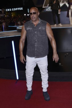 15 Mayıs 2023, Mexico City: Amerikalı aktör Vin Diesel, Cinepolis Toreo Parque Central 'daki Fast X film prömiyerine katılır. 15 Mayıs 2023 'te Mexico City' de. Fotoğraf: Carlos Tischler / Eyepix Group)