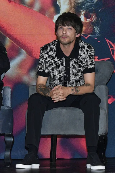 March 2023 Mexico City Mexico British Singer Louis Tomlinson Gesticulates — Stock Photo, Image