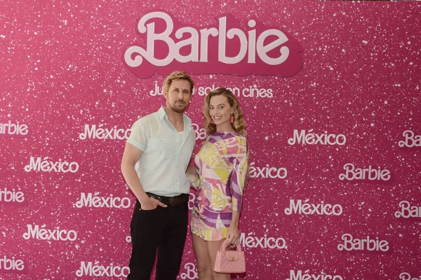 Juillet 2023 Mexico Mexique Ryan Gosling Margot Robbie Posent Pour — Photo