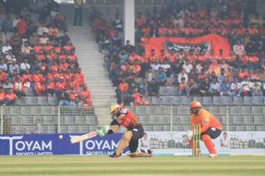 28 Ocak 2023 'te Sylhet-Bangladeş' te: Comilla Victorian takım sopası Pakistanlı kriket oyuncusu MOHAMMAD RIZWAN 54 (47 top) Sayı yaptı ve bugünkü maçta Khulna Viktorya Ligi Premier Ligi 'nde Khulna Tigers' a karşı Komilla Viktorya Ligi maçında adam yakaladı.