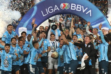 30 Ekim 2022, Pachuca, Meksika: Pachuca Tuzos takımı Hidalgo Stadyumu 'nda Meksika Futbol Ligi açılış turnuvası finallerini kazandı.