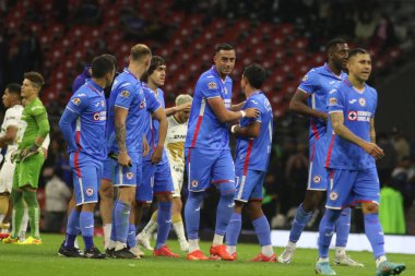 11 Mart 2023, Mexico City, Mexico: Cruz Azul takımı, Cruz Azul ve 2023 Kapanış Turnuvası 'ndan Pumas arasında oynanan karşılaşmada