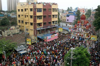 20 Haziran 2023, Hooghly, Hindistan: Hindu taraftarlar her yıl düzenlenen Hindu festivali 