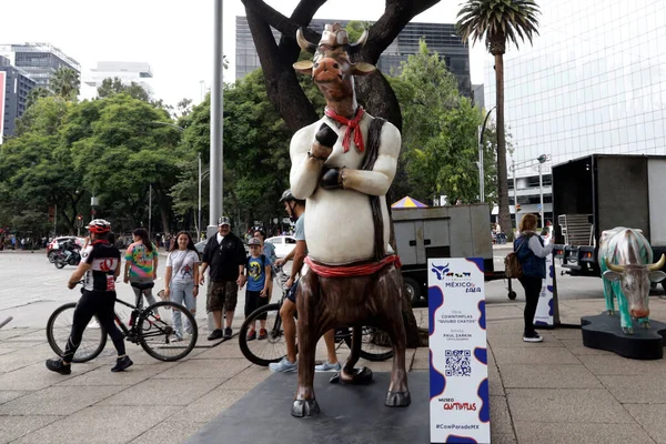 Temmuz 2023 Mexico City Mexico Plastik Sanatçılar Tarafından Müdahalede Bulunan — Stok fotoğraf