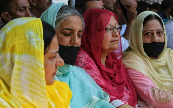 Juli 2023 Srinagar Kashmir India Vrouwelijke Arbeiders Van Jammu Kashmir — Stockfoto