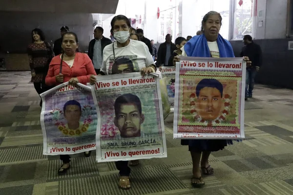 Lipca 2023 Mexico City Meksyk Matki Krewni Studentów Normal Ayotzinapa — Zdjęcie stockowe