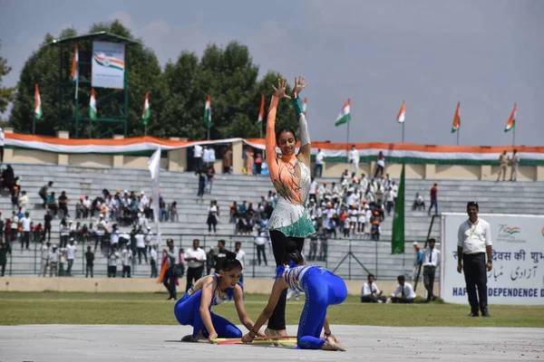 Août 2023 Srinagar Inde 77E Fête Indépendance Cachemire Programmes Culturels — Photo