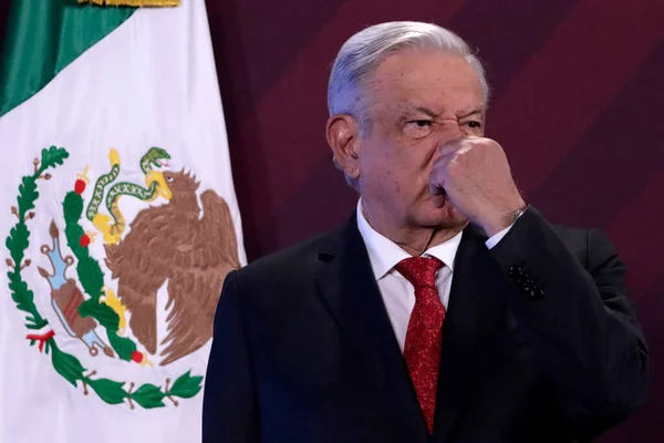 Agosto 2023 Ciudad México México Presidente México Andrés Manuel López —  Fotos de Stock