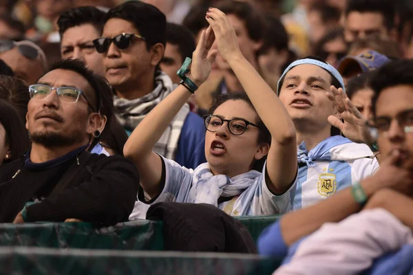 December 2022 Mexico Stad Mexico Argentijnse Fans Wonen Het Fifa — Stockfoto