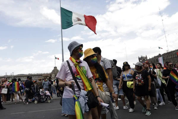 2023年6月24日 メキシコのメキシコシティ メキシコシティのXlv Lgbtttiqa プライド行進に参加した約25万人の人々 2023年6月24日 メキシコシティー — ストック写真