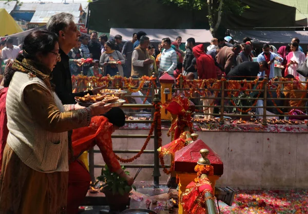 May 2023 Srinagar Kashmir India Kashmiri Pandit Hindu Devotees Pray — Stock Photo, Image