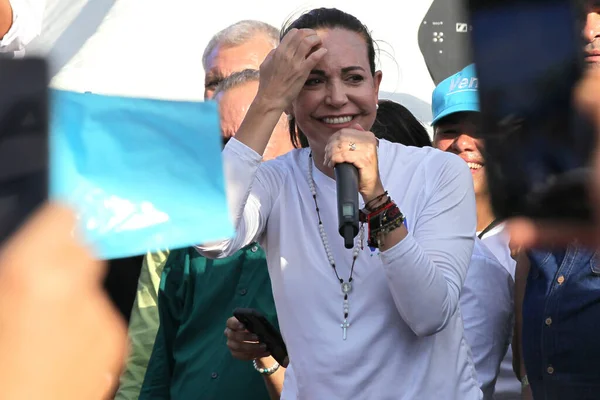August 2023 Marcaibo Venezuela Maria Corina Machado Flagship Party Vente — Stock Photo, Image
