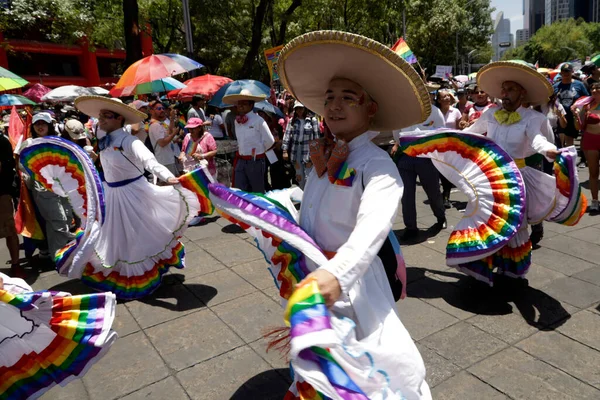 Juni 2023 Mexico Stad Mexico Ongeveer 250 000 Mensen Namen — Stockfoto