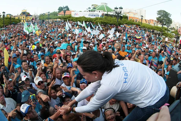 August 2023 Marcaibo Venezuela Maria Corina Machado Flagship Party Vente — Stock Photo, Image