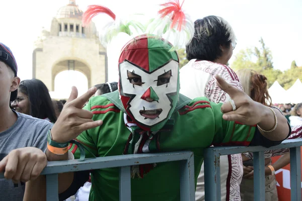 November 2022 Mexiko Stadt Mexiko Mexikanische Fans Besuchen Das Fifa — Stockfoto