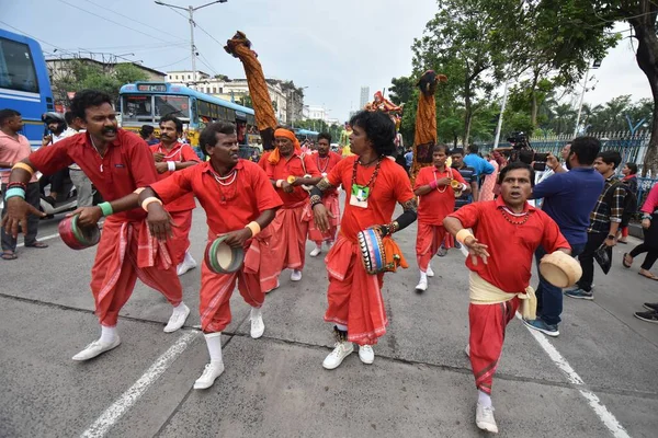 June 2023 Kolkata India Thousands Hindu Devotees Celebrate Ulta Rath — Stock Photo, Image