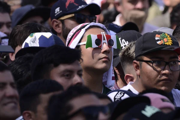 Novembre 2022 Mexico Mexique Les Mexicains Fans Assistent Fan Fest — Photo