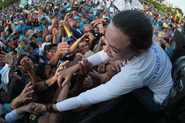 Agosto 2023 Maracaibo Venezuela Maria Corina Machado Ammiraglia Del Partito — Foto Stock