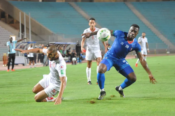 Tunis Tunisia September Buyla Jannick Equatorial Guinea Team Action Match — Stock Photo, Image
