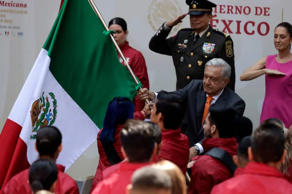 Haziran 2023 Mexico City Meksika Meksika Başkanı Andres Manuel Obrador — Stok fotoğraf