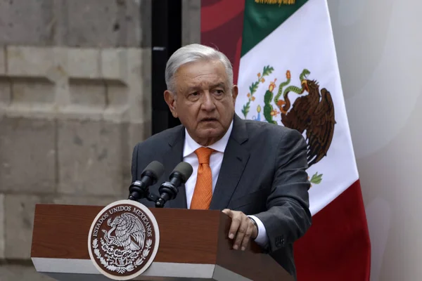 Haziran 2023 Mexico City Meksika Meksika Başkanı Andres Manuel Obrador — Stok fotoğraf