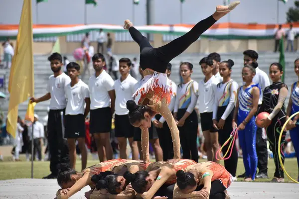 Août 2023 Srinagar Inde 77E Fête Indépendance Cachemire Programmes Culturels — Photo
