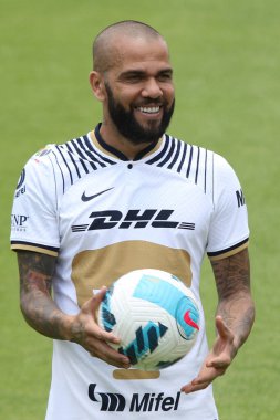 23 Temmuz 2022, Mexico City, Meksika: Brezilyalı Daniel Alves da Silva Pumas UNAM futbol kulübünün yeni üyesi olarak Pumas antrenman tesisinde sahada