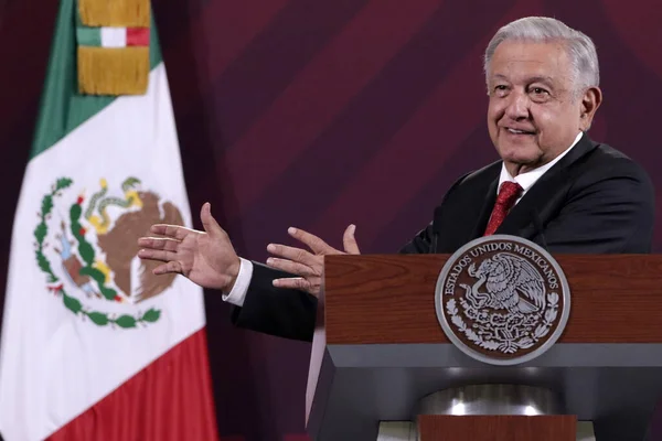 2023 Augusztus Mexikóváros Mexikó Mexikói Elnök Andres Manuel Lopez Obrador — Stock Fotó