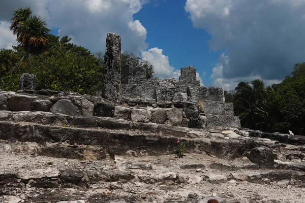 Mayo 2023 Cancún Quintana Roo Zona Arqueológica Meco Sitio Arqueológico —  Fotos de Stock