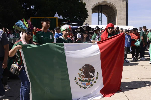 November 2022 Mexico City Mexico Mexicans Fans Attend Fifa Fan — Stock Photo, Image