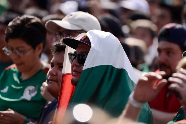 November 2022 Mexiko Stadt Mexiko Mexikanische Fans Besuchen Das Fifa — Stockfoto