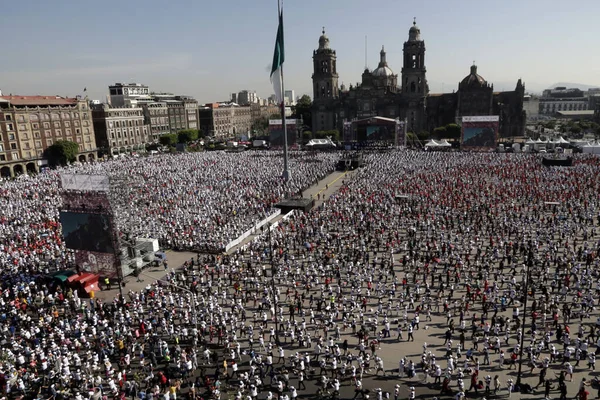 Juni 2023 Mexiko Stadt Mexiko Rund 000 Menschen Nahmen Massive — Stockfoto