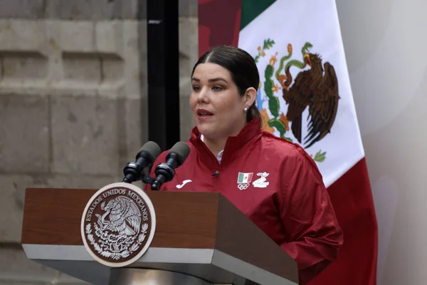 Juni 2023 Mexiko Stadt Mexiko Schießsportlerin Alejandra Zavala Während Ihrer — Stockfoto