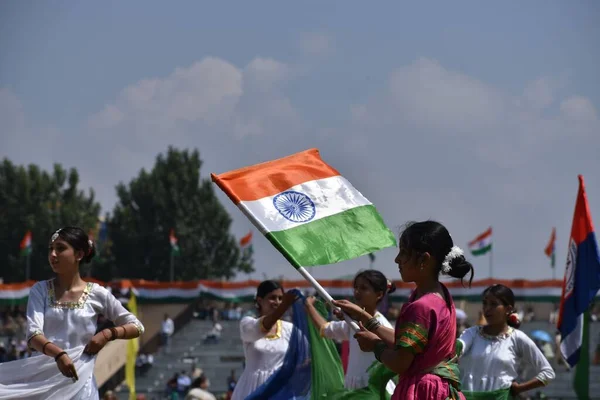 August 2023 Srinagar Indien Feierlichkeiten Zum Unabhängigkeitstag Kaschmir Kulturprogramm Bakshi — Stockfoto