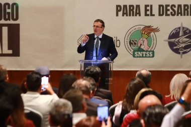 23 Ağustos 2023 'te Mexico City, Meksika' da Marcelo Ebrard Casaubon, 