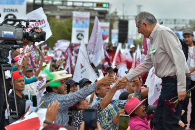 26 Ağustos 2023 Toluca, Meksika: Adan Augusto Hernandez, Dördüncü Dönüşüm Savunması 'nın koordinatörü.