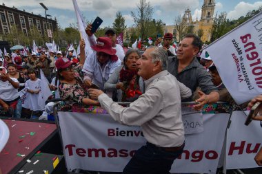 26 Ağustos 2023 Toluca, Meksika: Adan Augusto Hernandez, Dördüncü Dönüşüm Savunması 'nın koordinatörü.