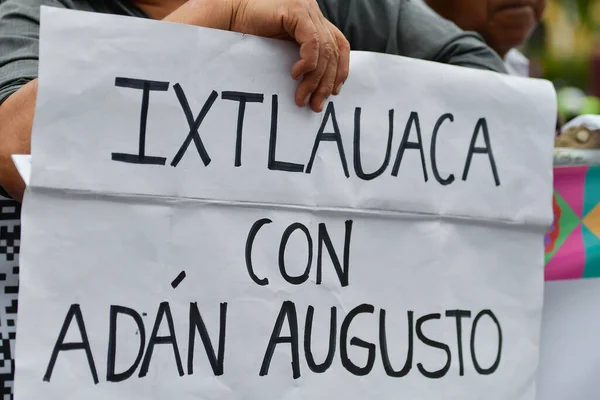 Agosto 2023 Toluca Messico Persone Durante Raduno Adan Augusto Lopez — Foto Stock