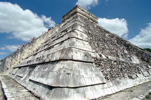 Vista General Del Área Arqueológica Chichén Itzá Símbolo Del Conocimiento — Foto de Stock