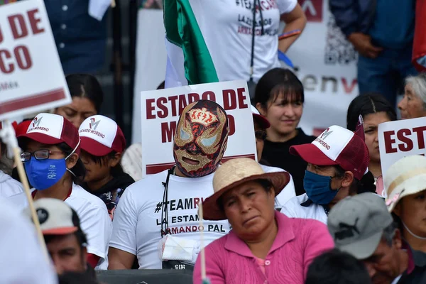Αυγούστου 2023 Toluca Μεξικό Άνθρωποι Κατά Διάρκεια Του Συλλαλητηρίου Του — Φωτογραφία Αρχείου