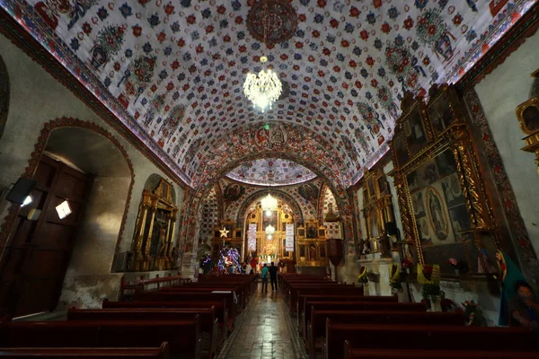 Détails Art Baroque Intérieur Église San Jeronimo Tlacochahuaya Situé Dans — Photo