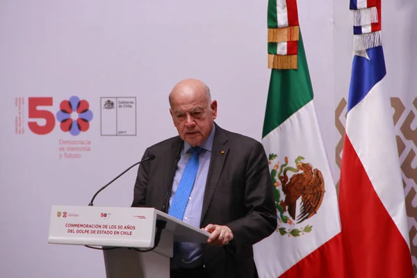 Ağustos 2023 Mexico City Meksika Şili Cumhuriyeti Senatörü Miguel Insulza — Stok fotoğraf